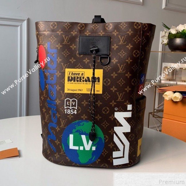 Louis Vuitton Mens Chalk Backpack M44615 Monogram Canvas 2019 (KD-9050758)