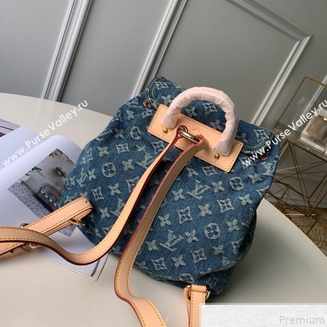 Louis Vuitton Denim Backpack Denim Blue M44460 (KD-9050833)