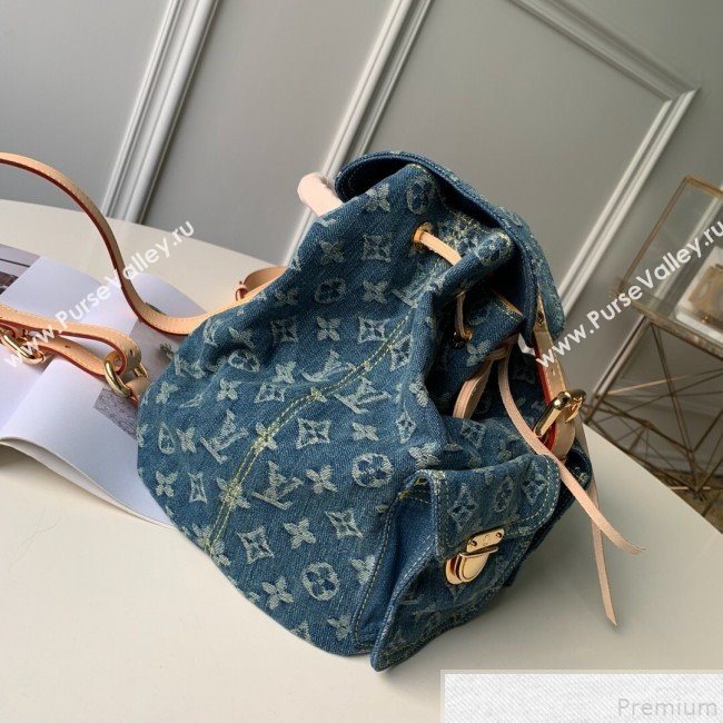 Louis Vuitton Denim Backpack Denim Blue M44460 (KD-9050833)