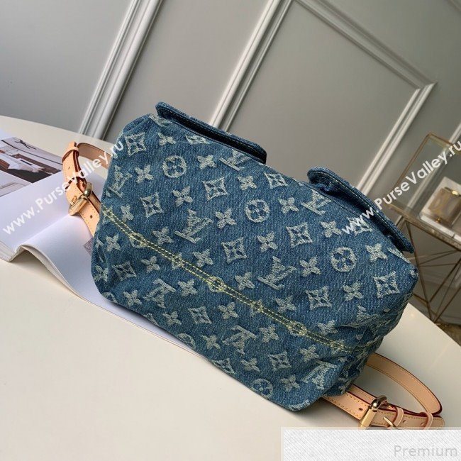 Louis Vuitton Denim Backpack Denim Blue M44460 (KD-9050833)