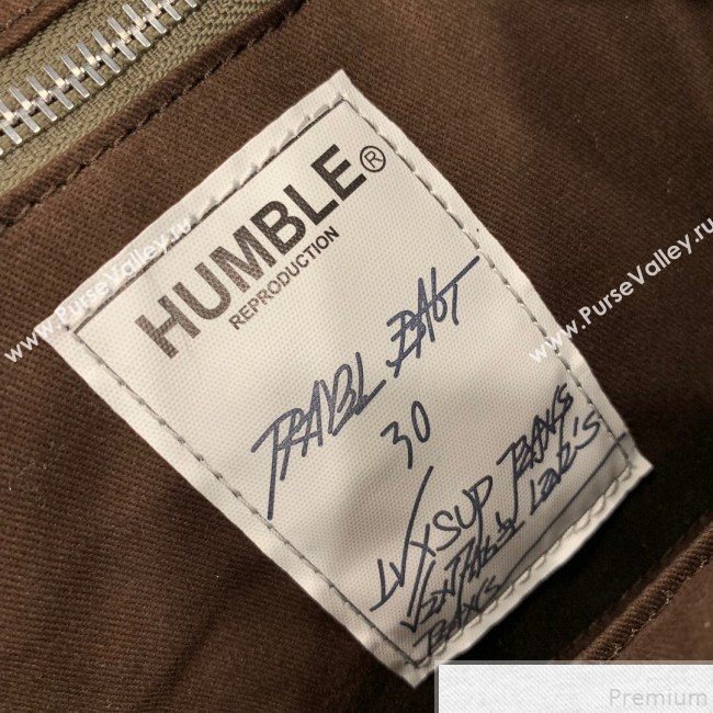 Louis Vuitton x Supreme Denim Humble Travel Birkin 30cm Top Handle Bag M48888 Denim Blue 2019 (KD-9050835)