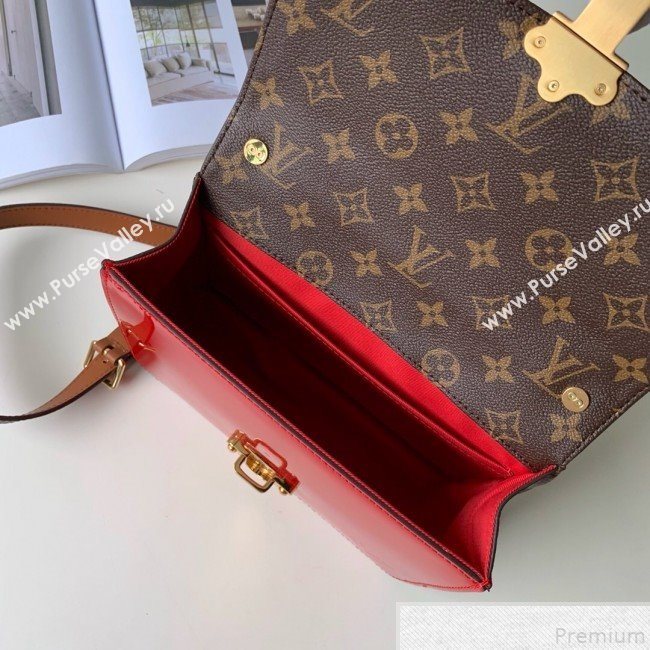 Louis Vuitton Cherrywood BB in Monogarm Canvas and Red Patent Leather M52686 2019 (KD-9050839)