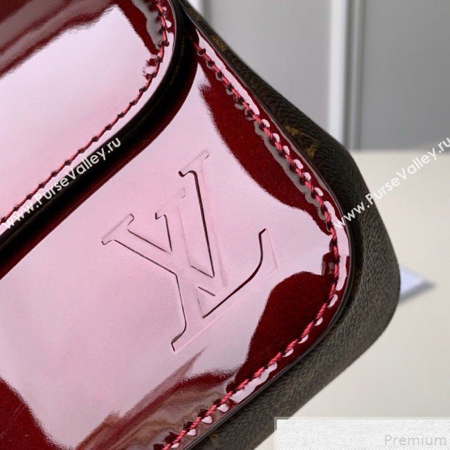 Louis Vuitton Cherrywood BB in Monogarm Canvas and Burgundy Patent Leather M51953 2019 (KD-9050842)