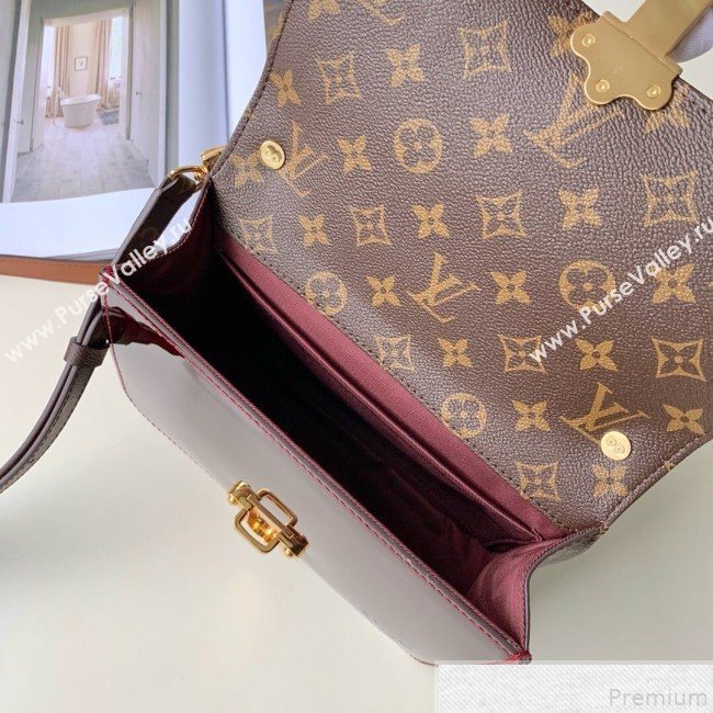 Louis Vuitton Cherrywood BB in Monogarm Canvas and Burgundy Patent Leather M51953 2019 (KD-9050842)