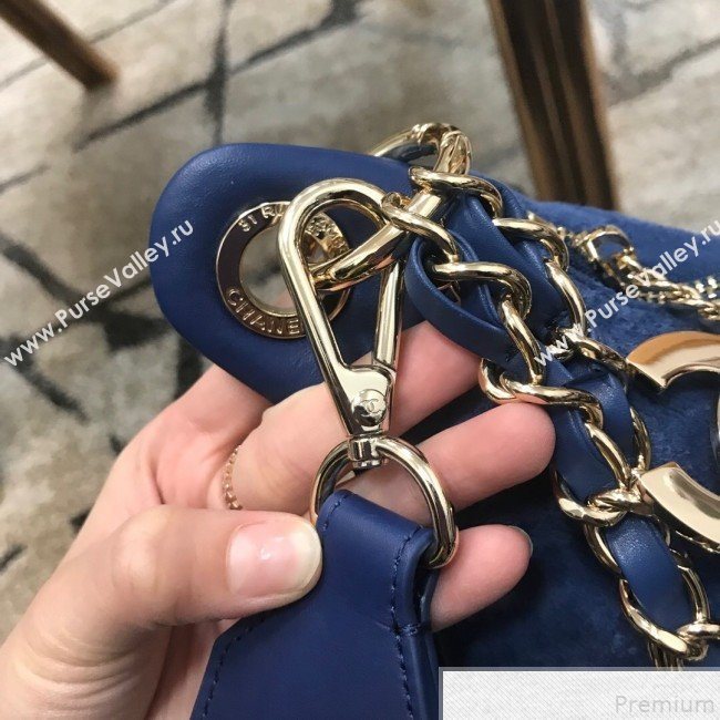 Chanel x Pharrell Suede Waist Bag/Belt Bag Blue 2019 (JDH-9050856)