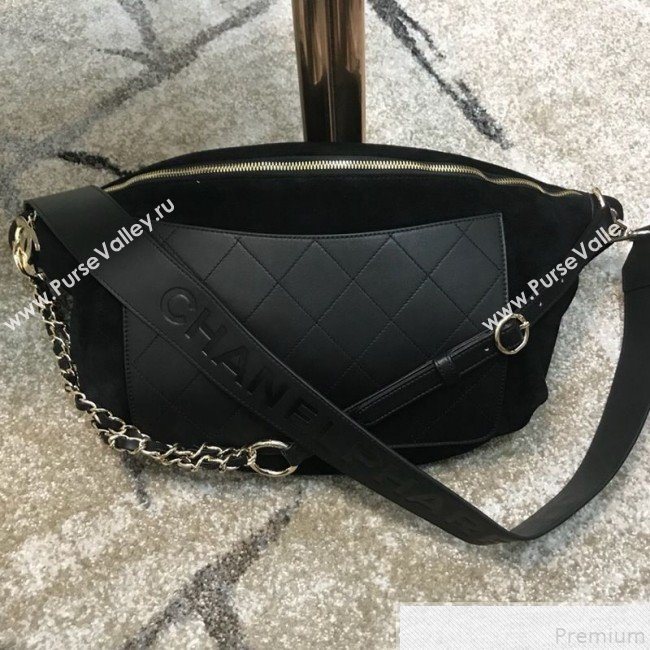 Chanel x Pharrell  Suede Waist Bag/Belt Bag Black 2019 (JDH-9050857)