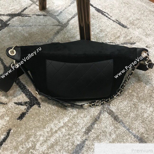Chanel x Pharrell  Suede Waist Bag/Belt Bag Black 2019 (JDH-9050857)