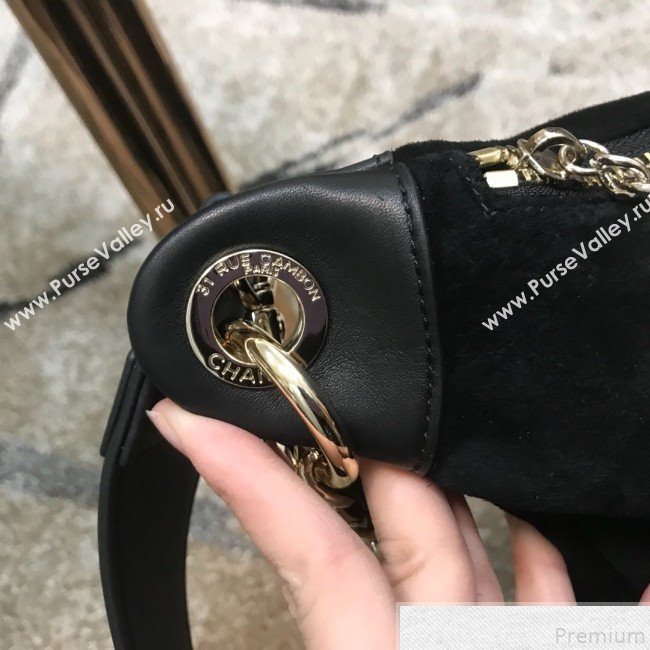 Chanel x Pharrell  Suede Waist Bag/Belt Bag Black 2019 (JDH-9050857)