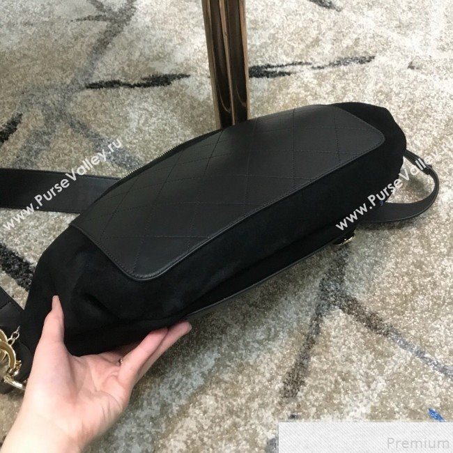 Chanel x Pharrell  Suede Waist Bag/Belt Bag Black 2019 (JDH-9050857)