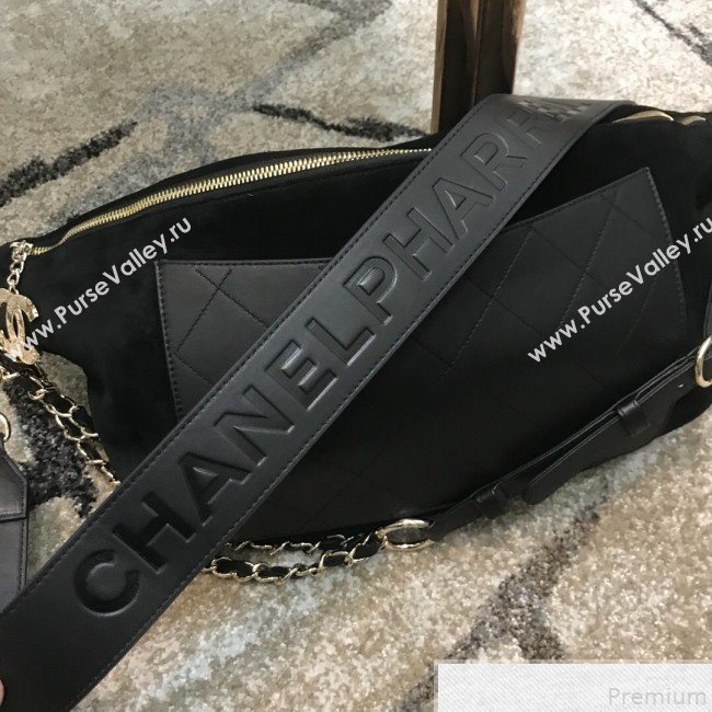 Chanel x Pharrell  Suede Waist Bag/Belt Bag Black 2019 (JDH-9050857)