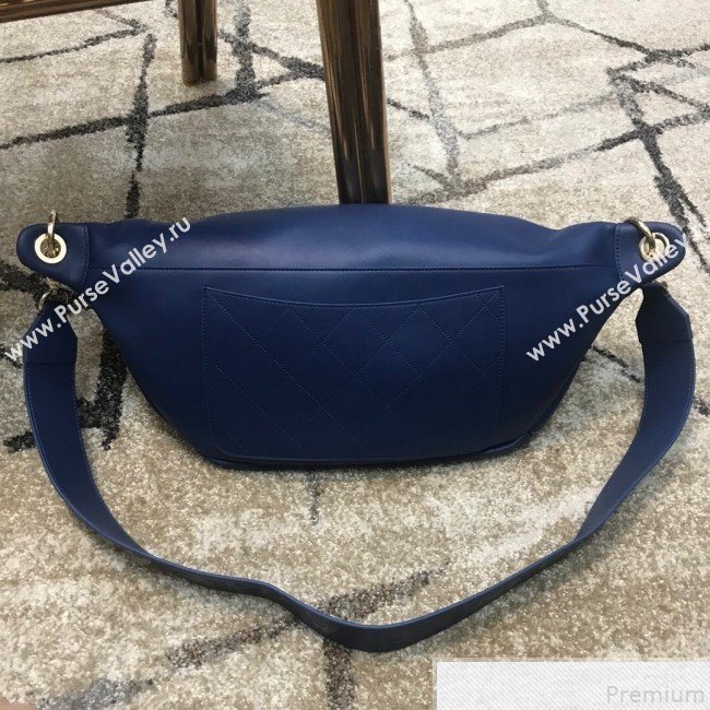 Chanel x Pharrell Calfskin Leather Waist Bag/Belt Bag Blue 2019 (JDH-9050860)