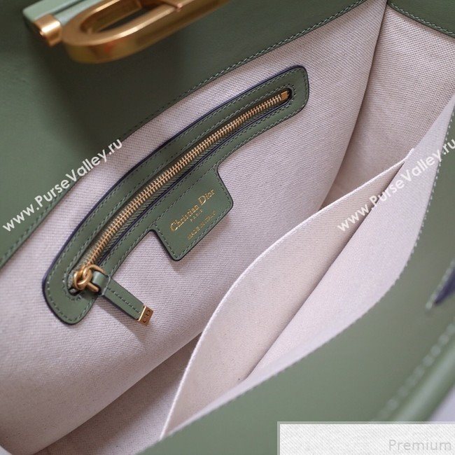 Dior CD Square Tote in Green Oblique Jacquard Canvas 2019 (BFS-9051029)