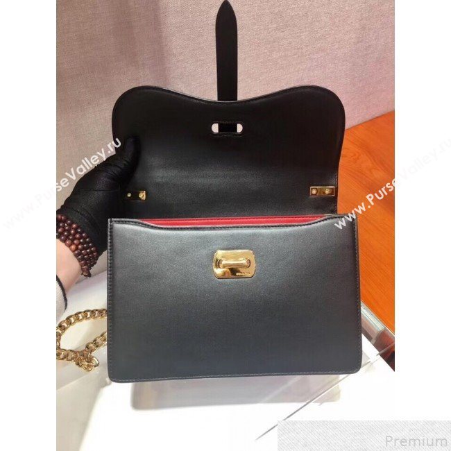 Prada Belle Leather Shoulder Bag 1BD188 Black 2019 (PYZ-9051032)