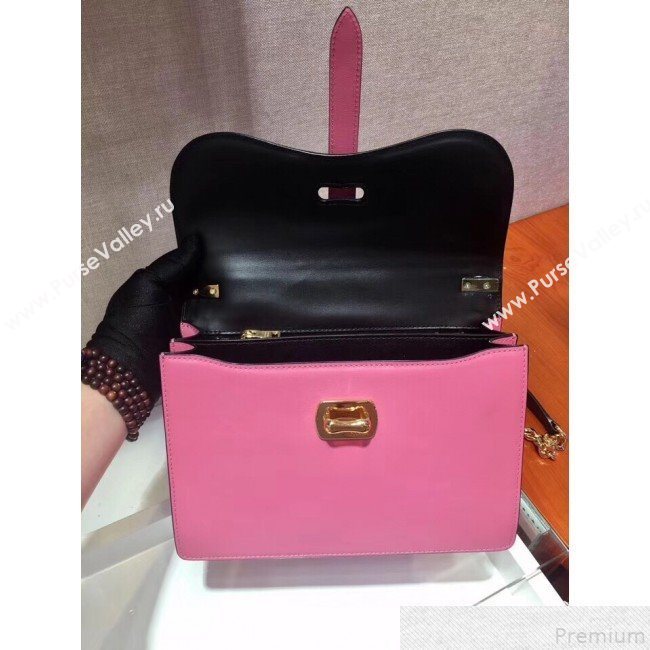 Prada Belle Leather Shoulder Bag 1BD188 Pink/Black 2019 (PYZ-9051034)