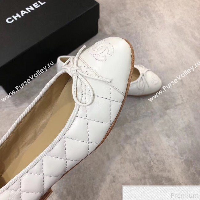 Chanel Quilting Lambskin Leather Ballerinas Black 2019  (DLY-9050192)
