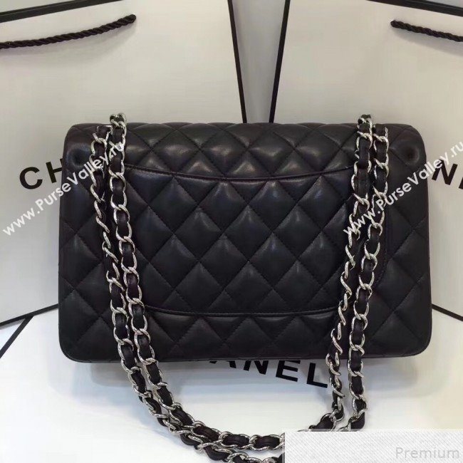Chanel Lambskin Classic Jumbo Flap Bag Black 2019 TOP(SHW) (AW-9050152)