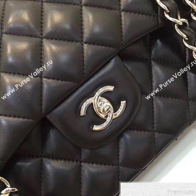 Chanel Lambskin Classic Jumbo Flap Bag Black 2019 TOP(SHW) (AW-9050152)