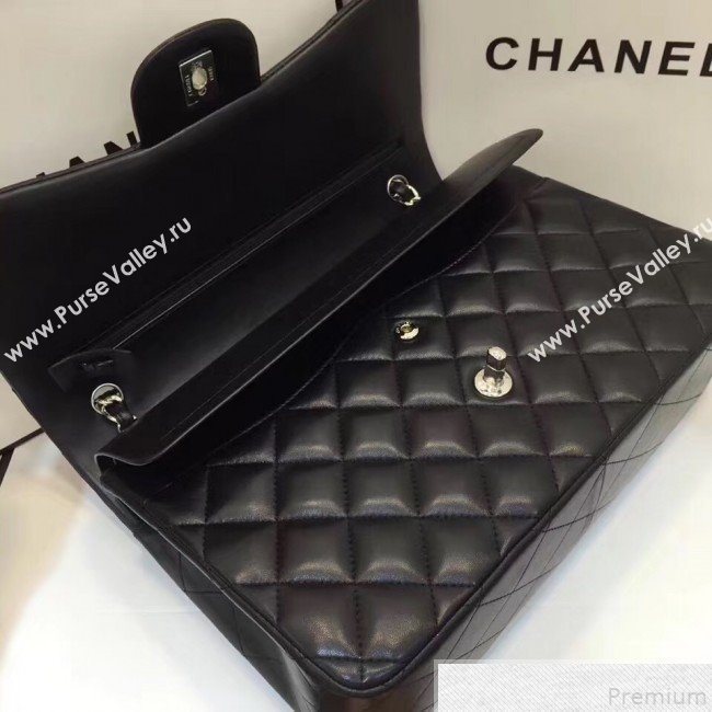 Chanel Lambskin Classic Jumbo Flap Bag Black 2019 TOP(SHW) (AW-9050152)