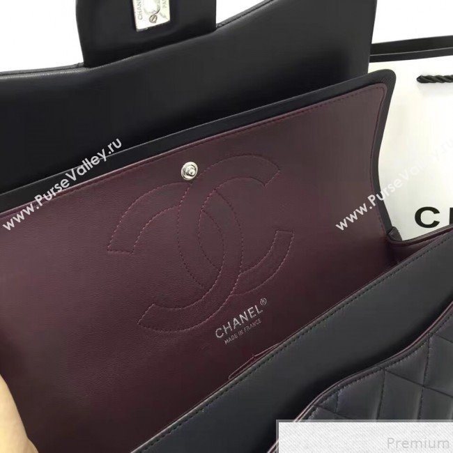 Chanel Lambskin Classic Jumbo Flap Bag Black 2019 TOP(SHW) (AW-9050152)
