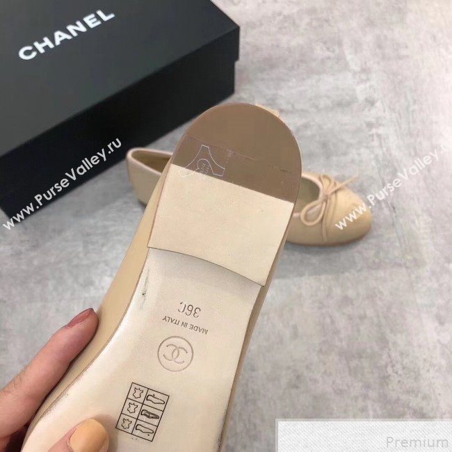 Chanel Lambskin Leather Ballerinas Nude 2019 (DLY-9050171)