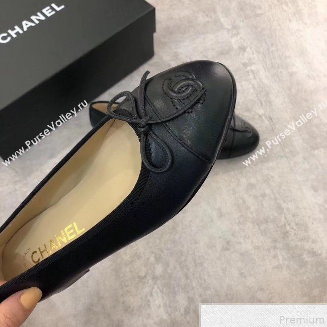 Chanel Lambskin Leather Ballerinas Black 2019 (DLY-9050174)