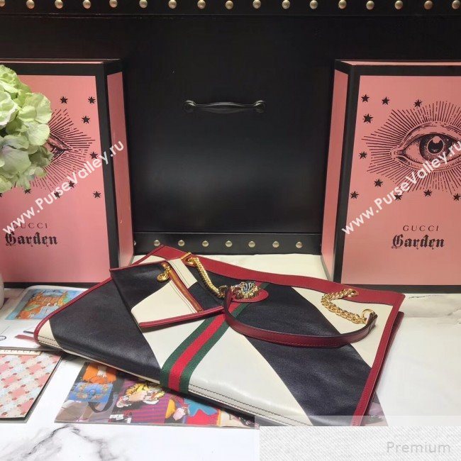 Gucci Stripes Rajah Large Tote 537219 Multicolor 2019 (JIANM-9051701)