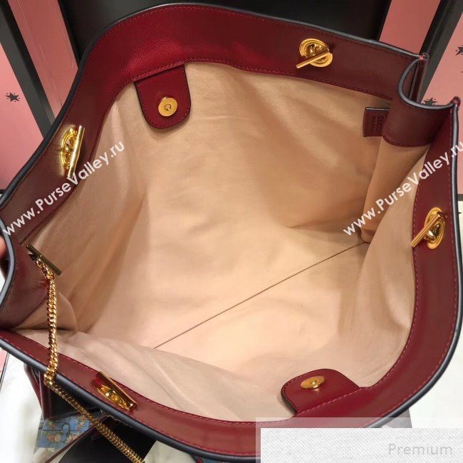 Gucci Stripes Rajah Large Tote 537219 Multicolor 2019 (JIANM-9051701)