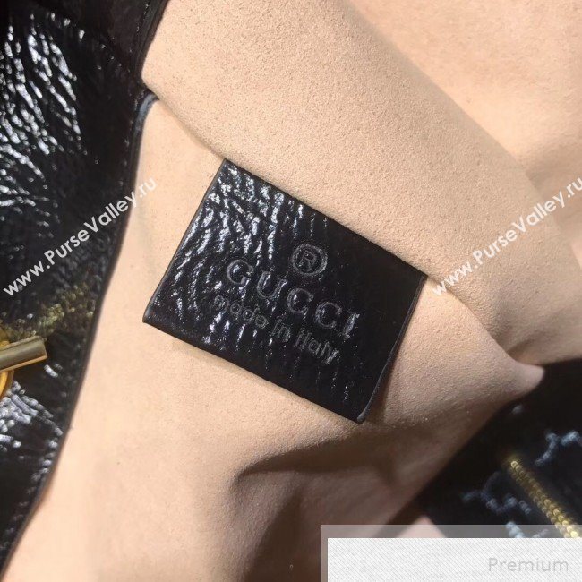 Gucci GG Velvet Rajah Large Tote 537219 Black 2019 (JIANM-9051688)