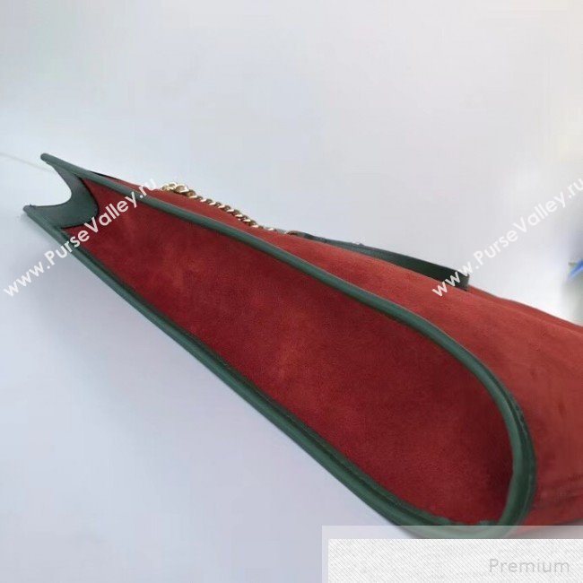 Gucci Suede Rajah Maxi Tote 537218 Orange 2018 (DLH-9051703)