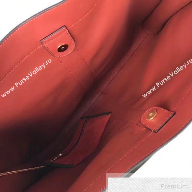 Gucci Suede Rajah Maxi Tote 537218 Orange 2018 (DLH-9051703)