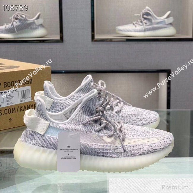 Adidas Yeezy Boost 350 V2 Static Sneakers Grey/White 2019 (1028-9051508)