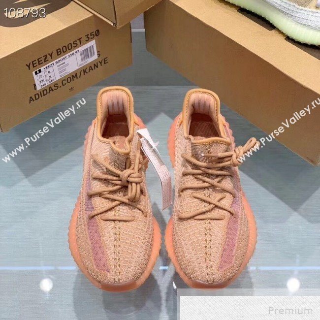 Adidas Yeezy Boost 350 V2 Static Sneakers Orange/Beige 2019 (1028-9051504)