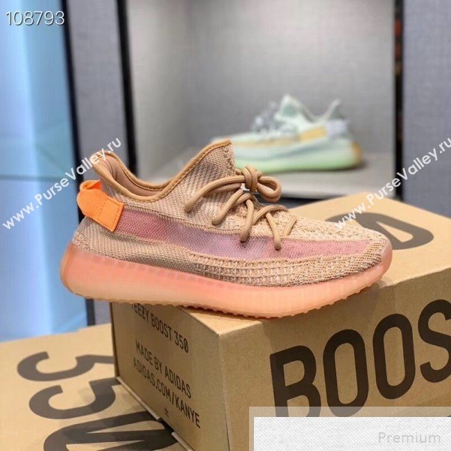 Adidas Yeezy Boost 350 V2 Static Sneakers Orange/Beige 2019 (1028-9051504)
