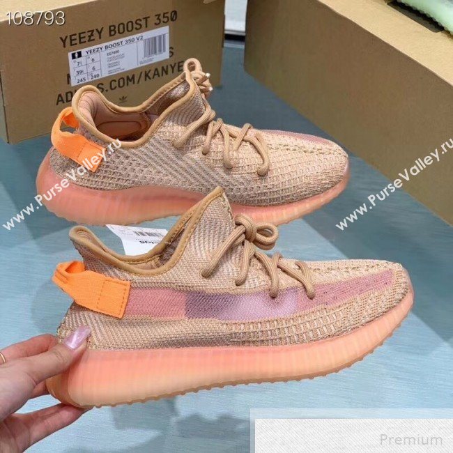 Adidas Yeezy Boost 350 V2 Static Sneakers Orange/Beige 2019 (1028-9051504)