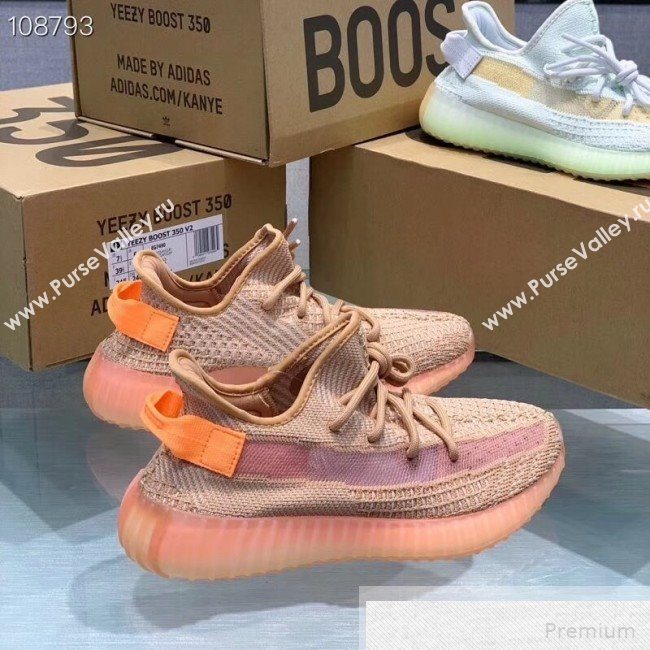 Adidas Yeezy Boost 350 V2 Static Sneakers Orange/Beige 2019 (1028-9051504)