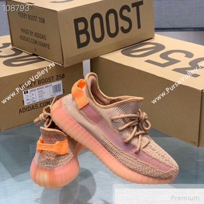 Adidas Yeezy Boost 350 V2 Static Sneakers Orange/Beige 2019 (1028-9051504)