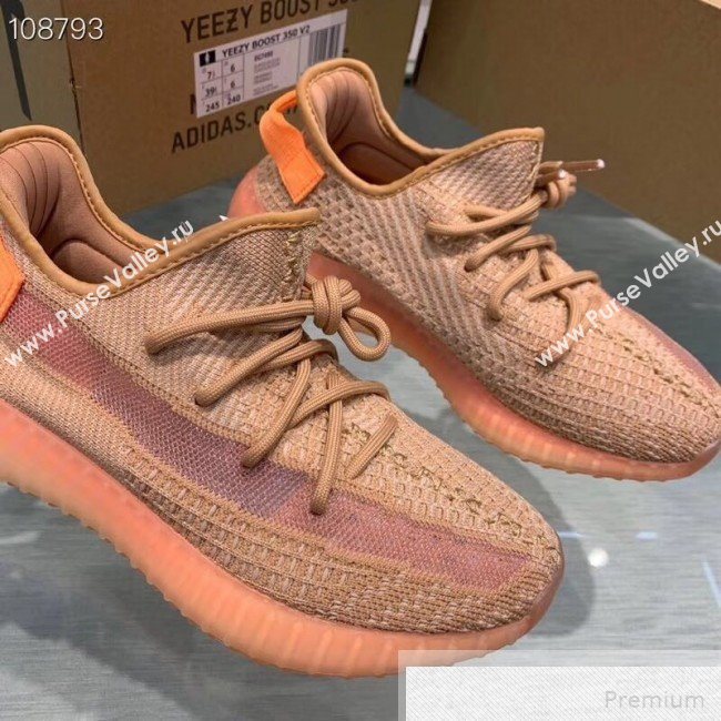 Adidas Yeezy Boost 350 V2 Static Sneakers Orange/Beige 2019 (1028-9051504)