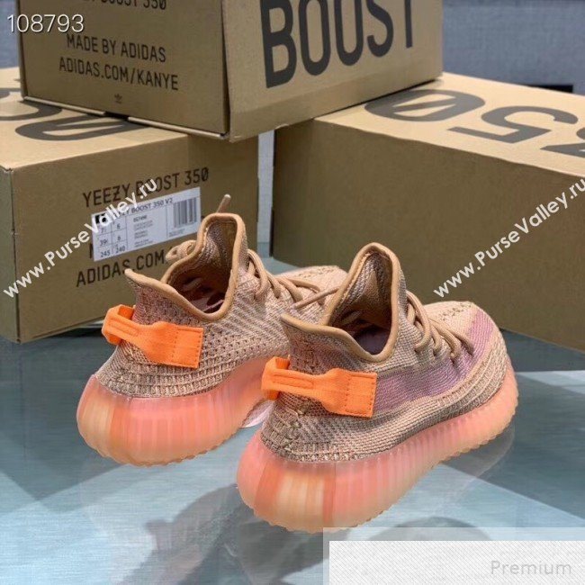 Adidas Yeezy Boost 350 V2 Static Sneakers Orange/Beige 2019 (1028-9051504)