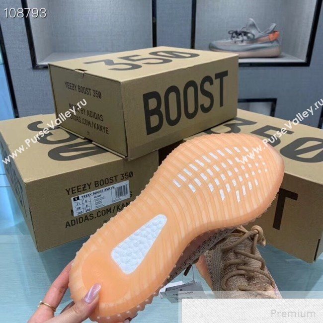 Adidas Yeezy Boost 350 V2 Static Sneakers Orange/Beige 2019 (1028-9051504)