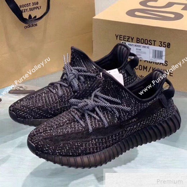 Adidas Yeezy Boost 350 V2 Static Sneakers Black/Grey 2019 (1028-9051505)