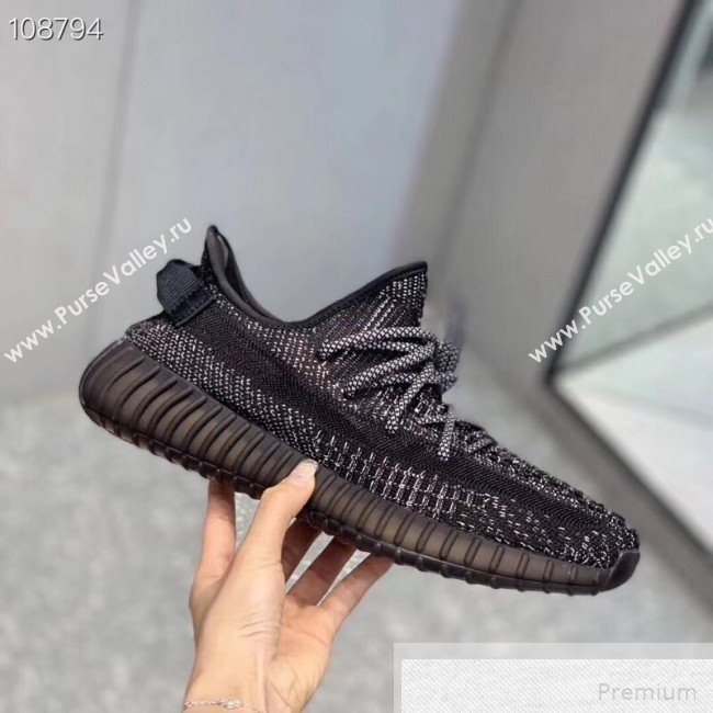 Adidas Yeezy Boost 350 V2 Static Sneakers Black/Grey 2019 (1028-9051505)