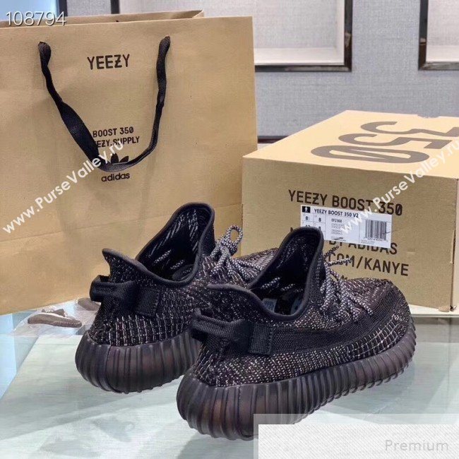 Adidas Yeezy Boost 350 V2 Static Sneakers Black/Grey 2019 (1028-9051505)