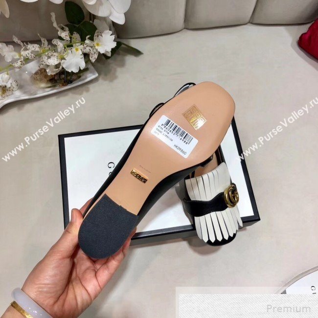 Gucci Leather Mid-heel Pump 408208 Black 2019 (DLY-9051630)