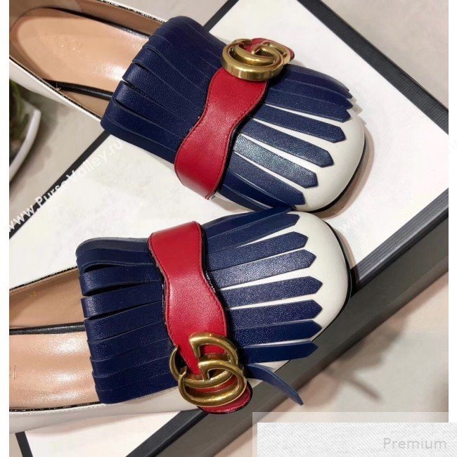 Gucci Leather Mid-heel Pump 408208 White 2019 (DLY-9051631)