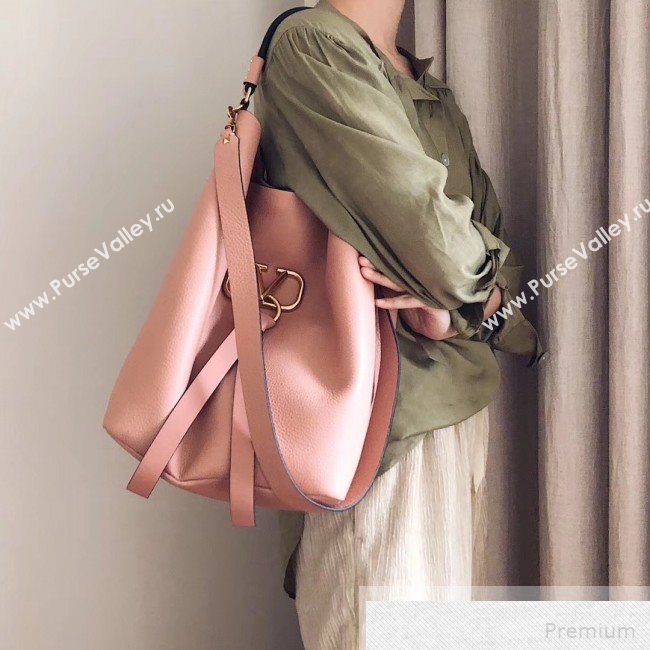 Valentino VRING Hobo Shoulder Bag Pink 2019 (JJ3-9051121)