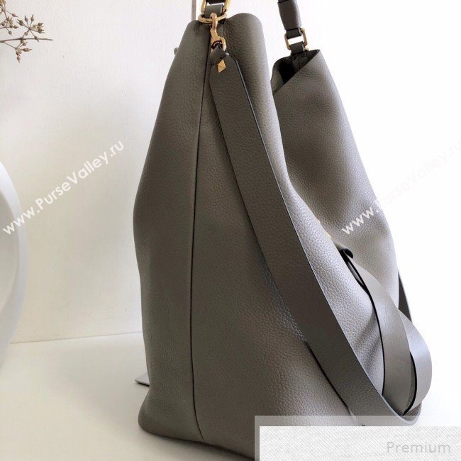 Valentino VRING Hobo Shoulder Bag Grey 2019 (JJ3-9051120)