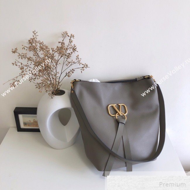 Valentino VRING Hobo Shoulder Bag Grey 2019 (JJ3-9051120)