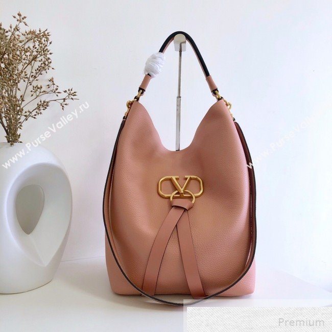 Valentino VRING Hobo Shoulder Bag Pink 2019 (JJ3-9051121)