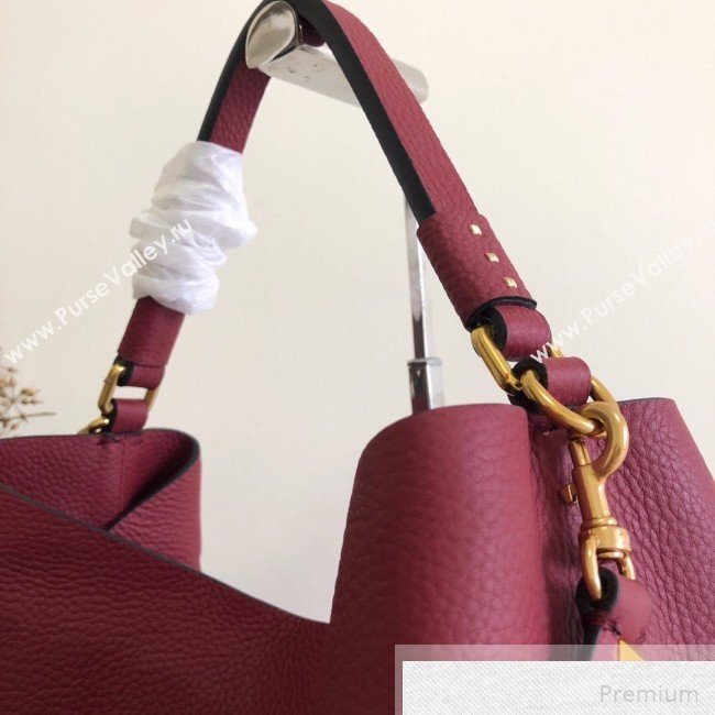 Valentino VRING Hobo Shoulder Bag Burgundy 2019 (JJ3-9051122)