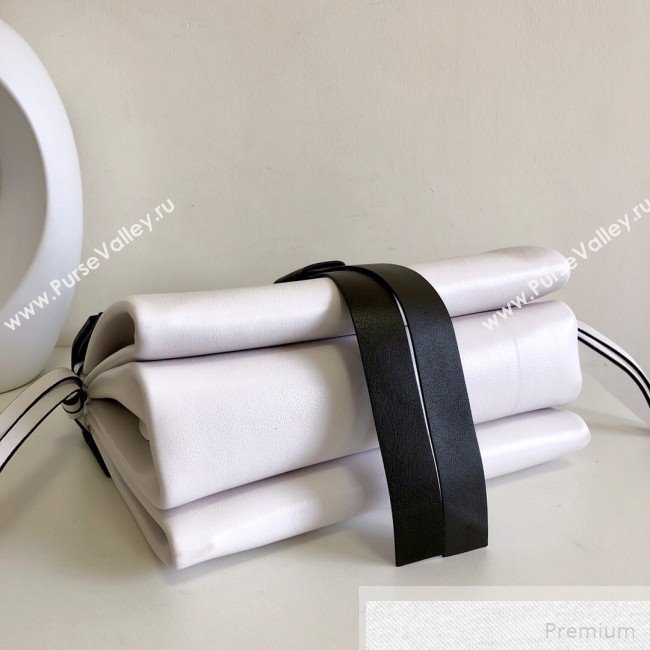 Valentino Small VRING Smooth Calfskin Shoulder Bag Black/White 2019 (JJ3-9051127)